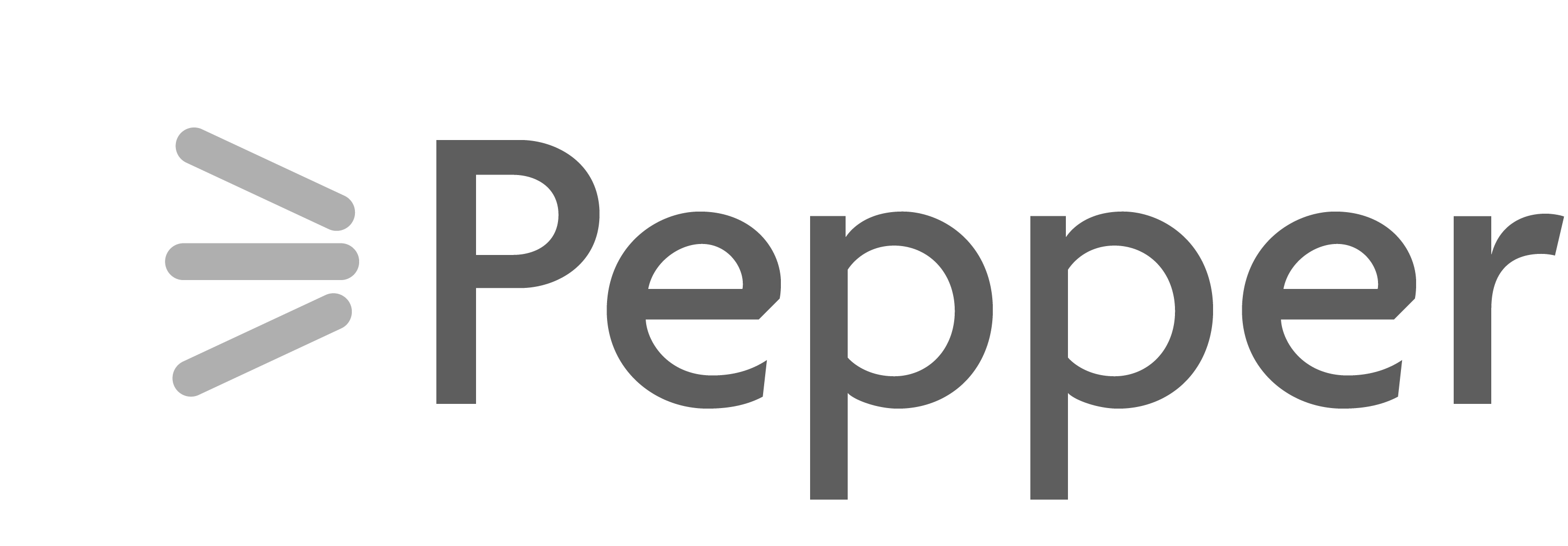 Logo Pepper grijs